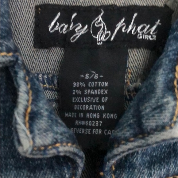 GIRLS BABY PHAT DENIM ZIP FRONT W/PATCHES DRESS - Picture 2 of 15